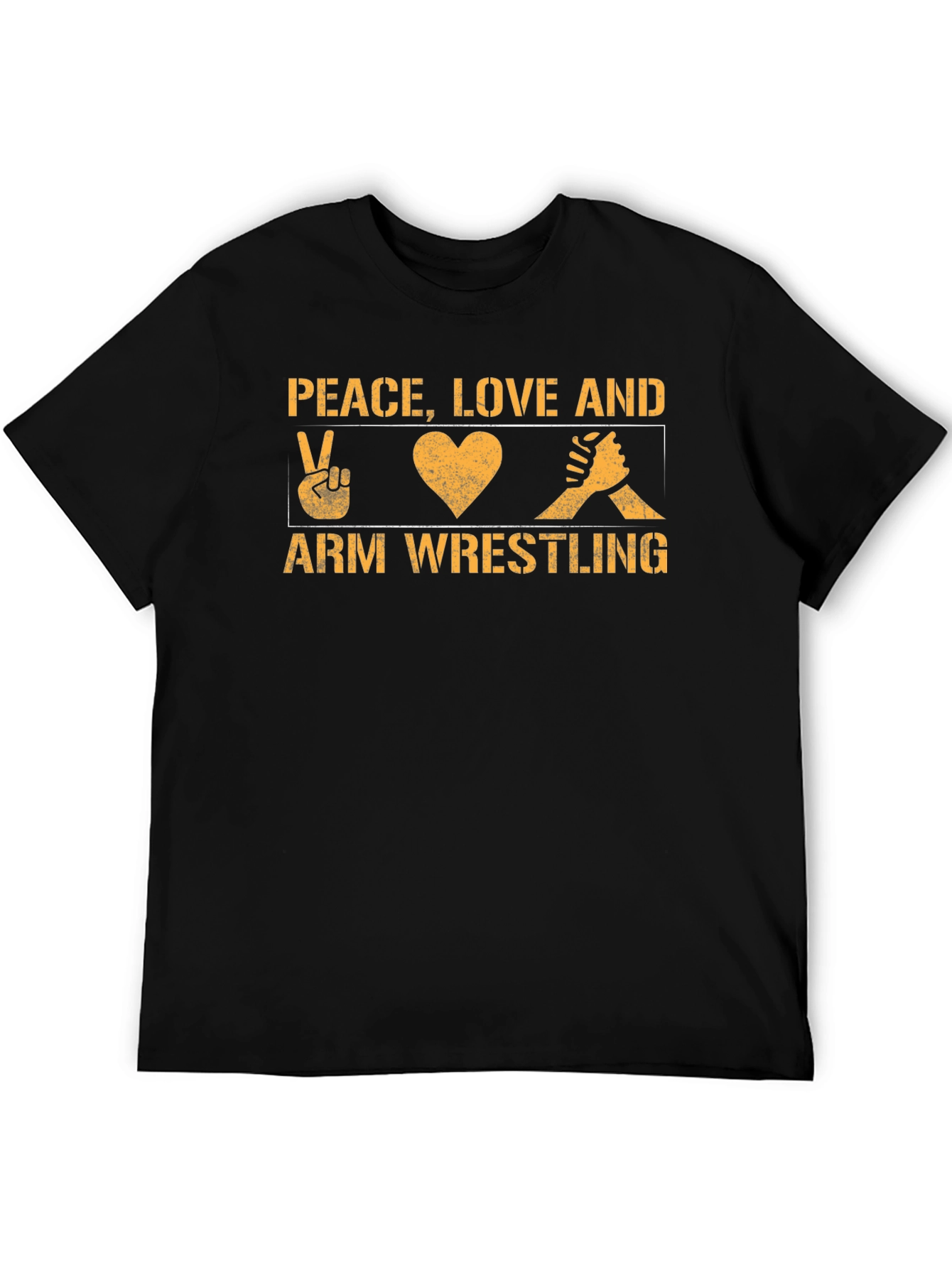 Peace Love Arm Wrestling Graphic Tee