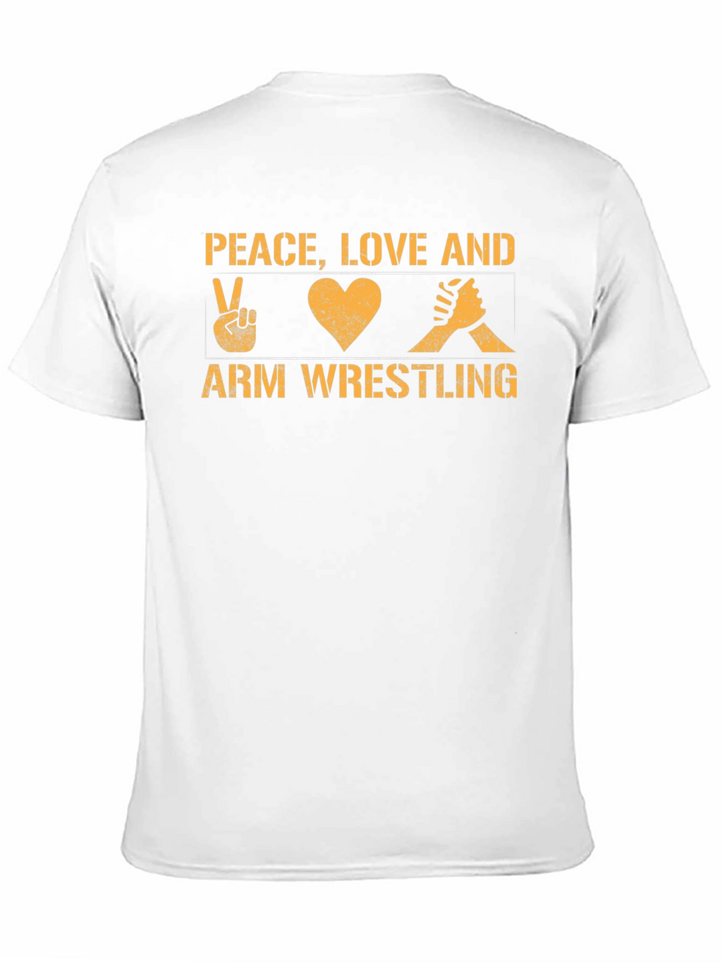 Peace Love Arm Wrestling Graphic Tee