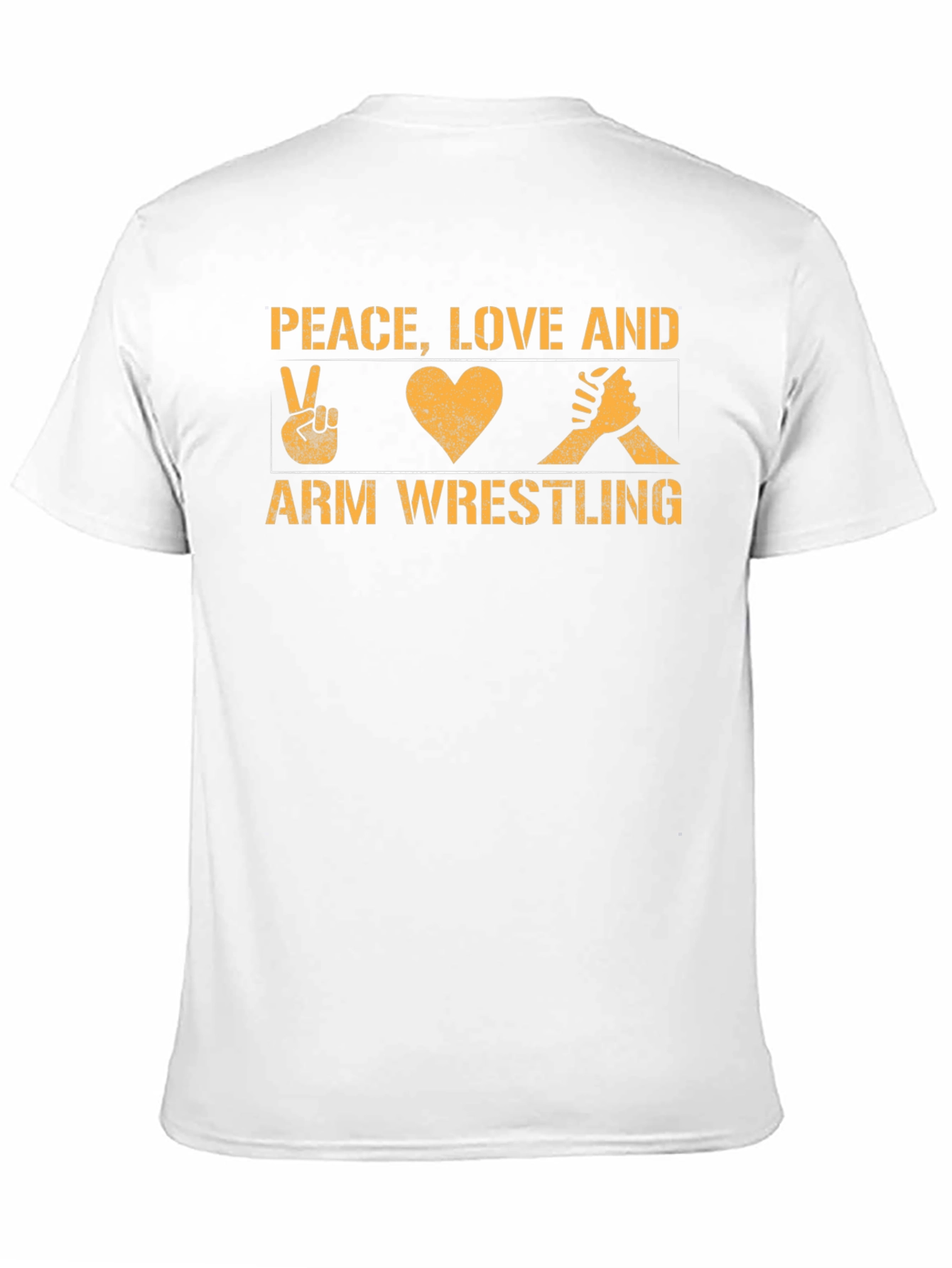 Peace Love Arm Wrestling Graphic Tee