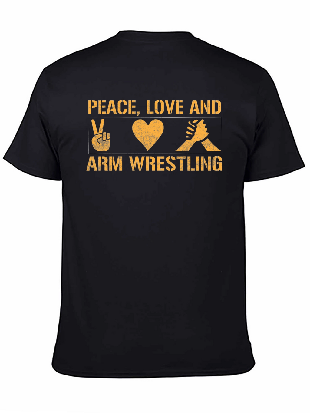 Peace Love Arm Wrestling Graphic Tee