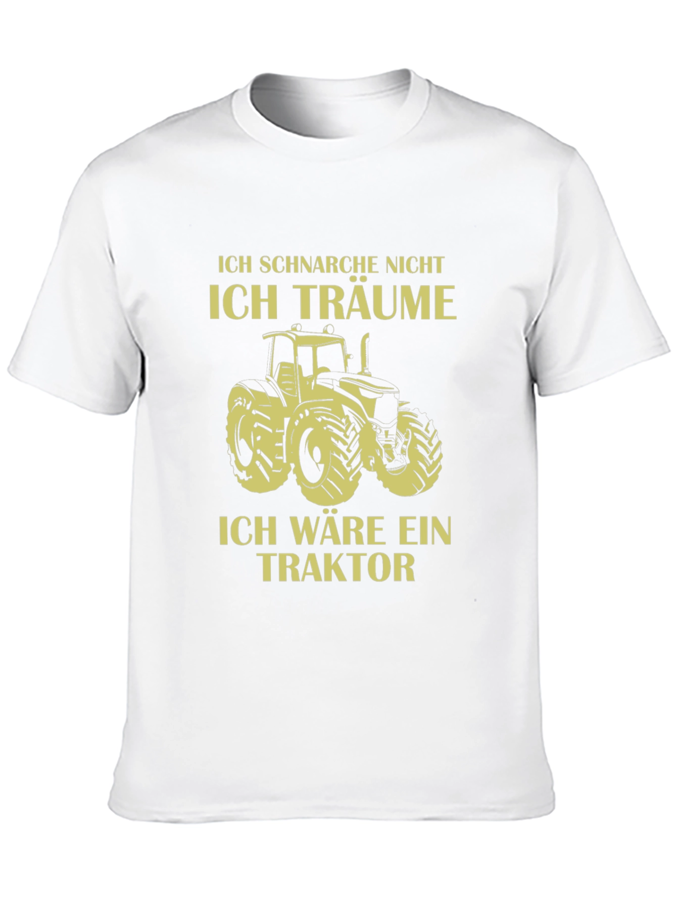 Ich Träume Tractor Graphic T-Shirt - Black
