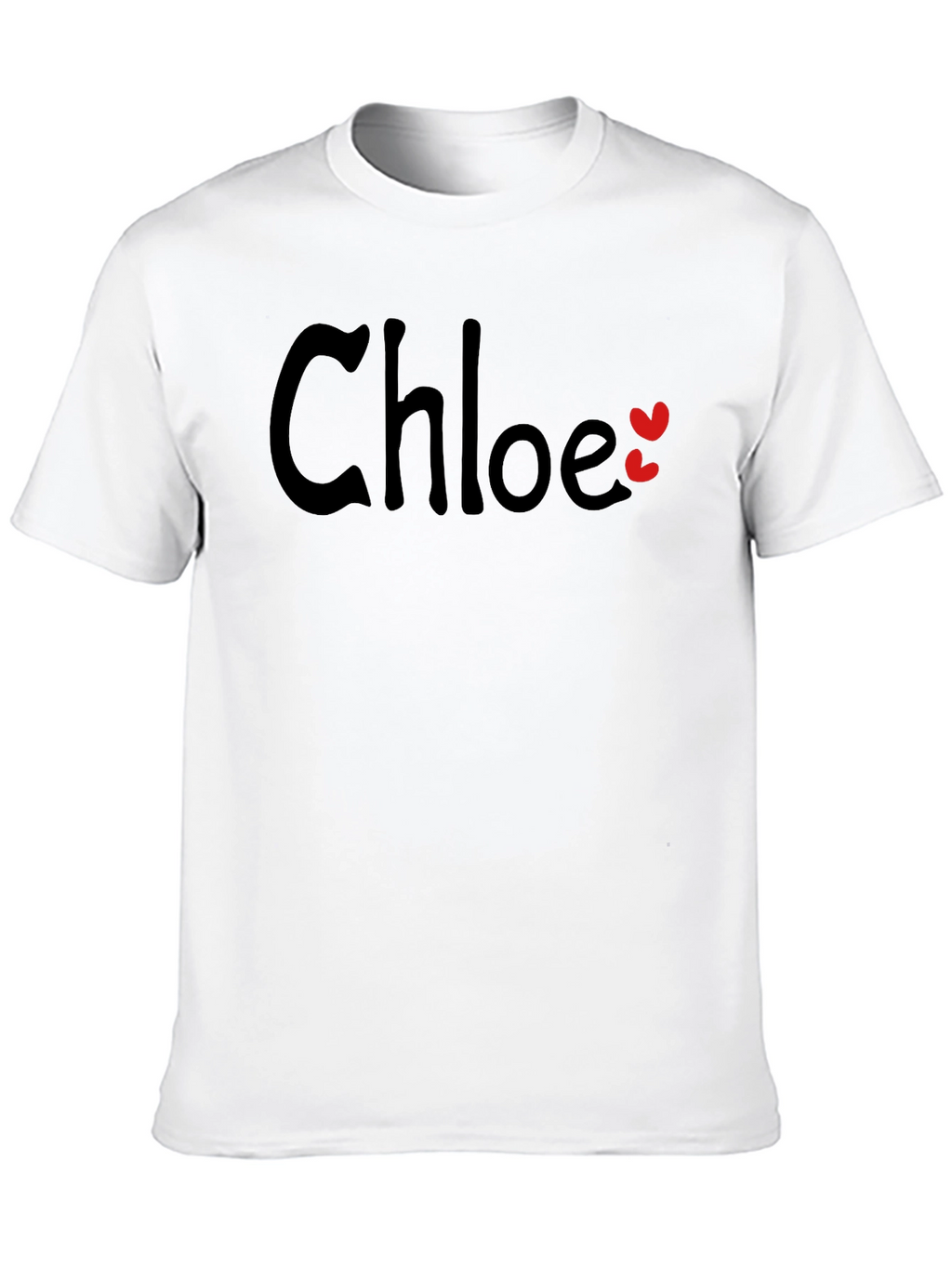 Chloe Personalized Heart Tee - Custom Name Shirt