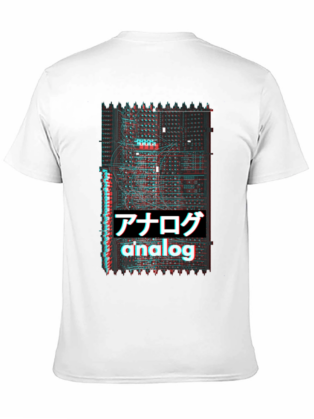 Analog Glitch T-Shirt - Synthwave Style