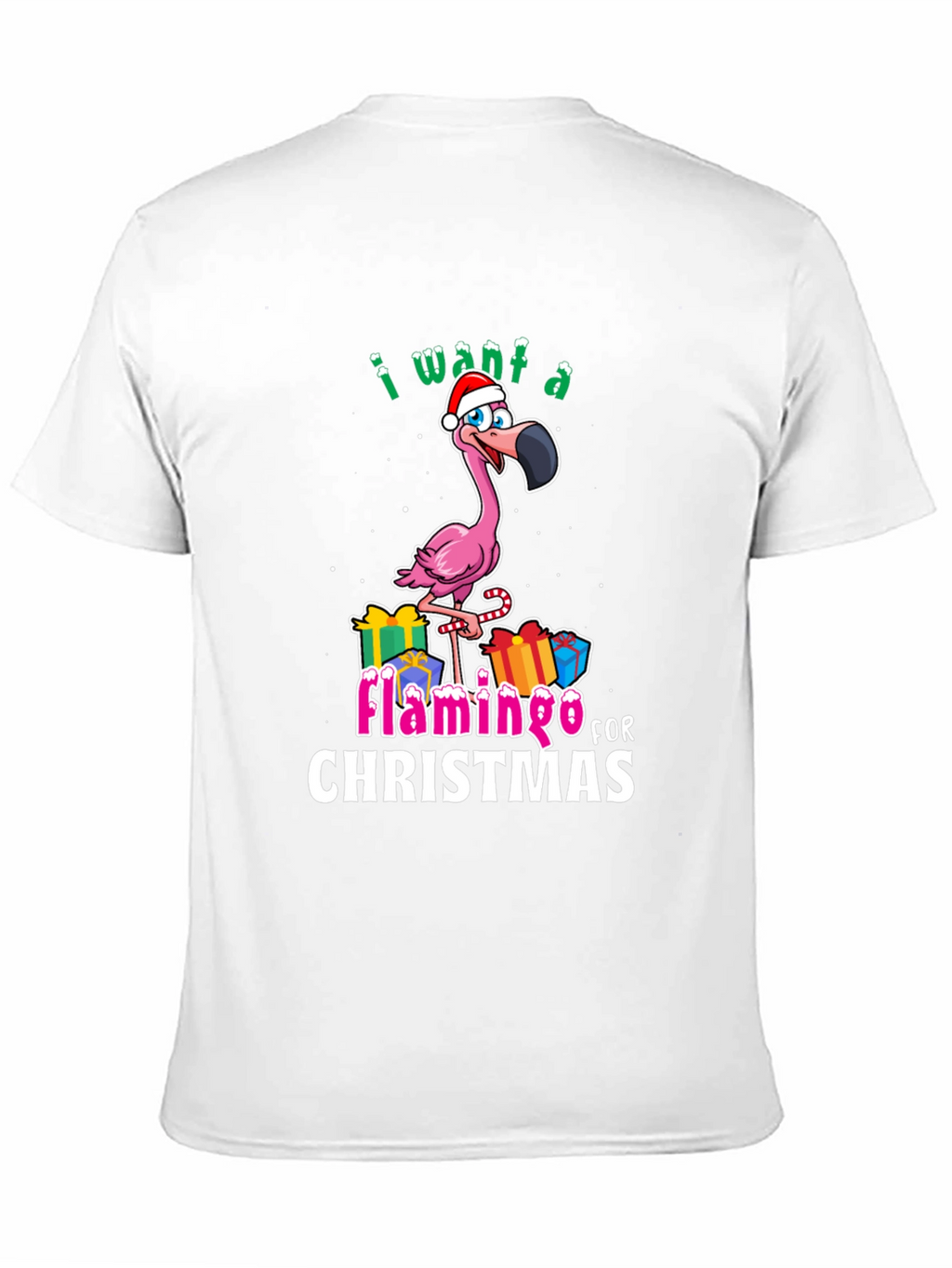 I Want a Flamingo for Christmas T-Shirt