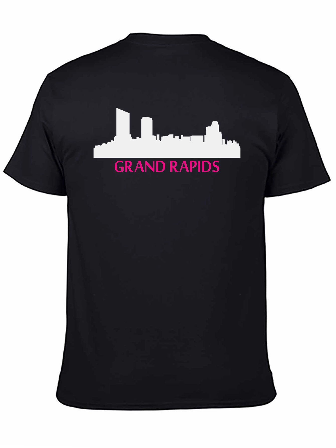 Grand Rapids Skyline Tee - Black Graphic T-Shirt