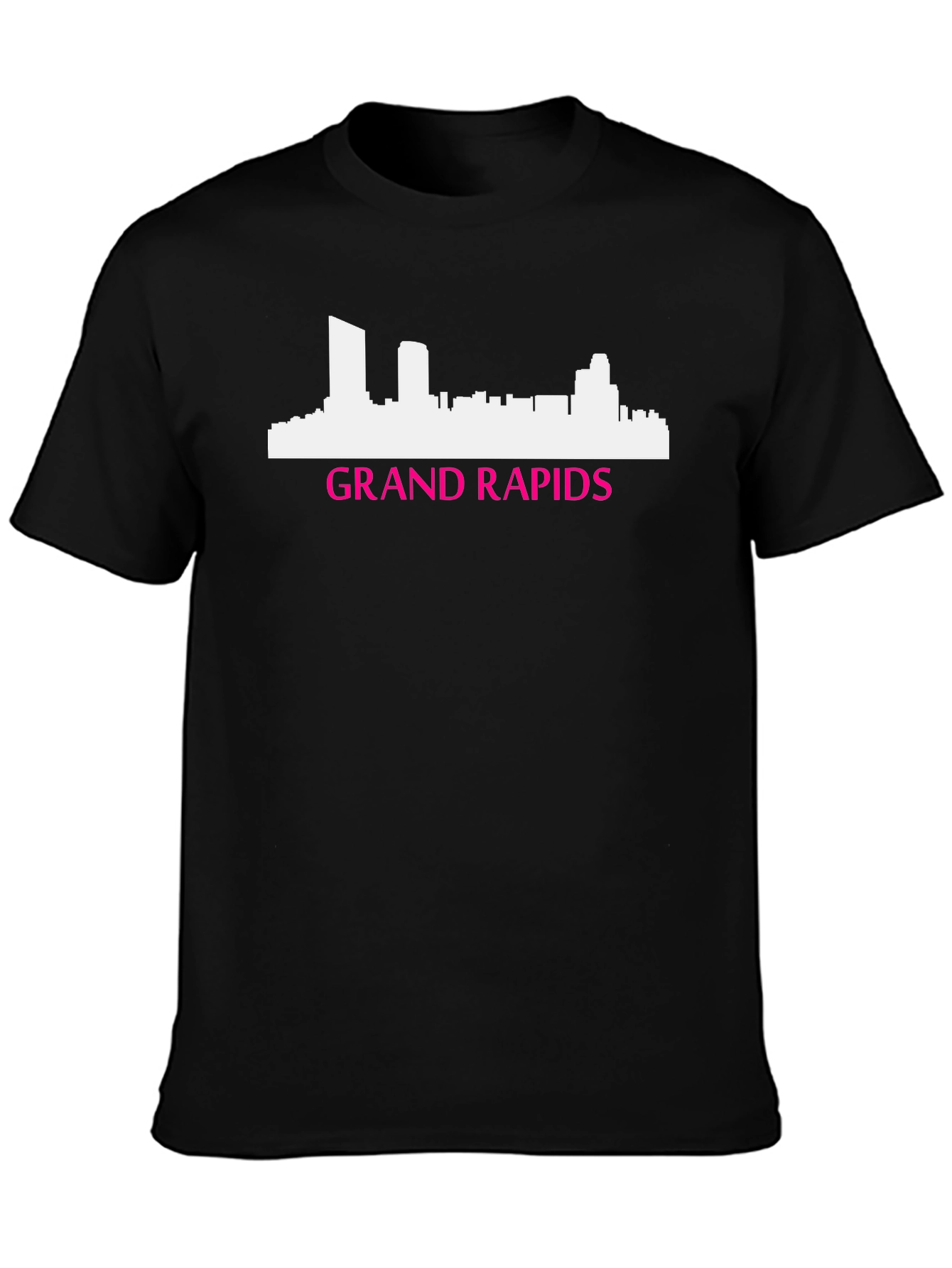 Grand Rapids Skyline Tee - Black Graphic T-Shirt