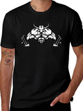 Bull Gym T-Shirt - Black Graphic Tee