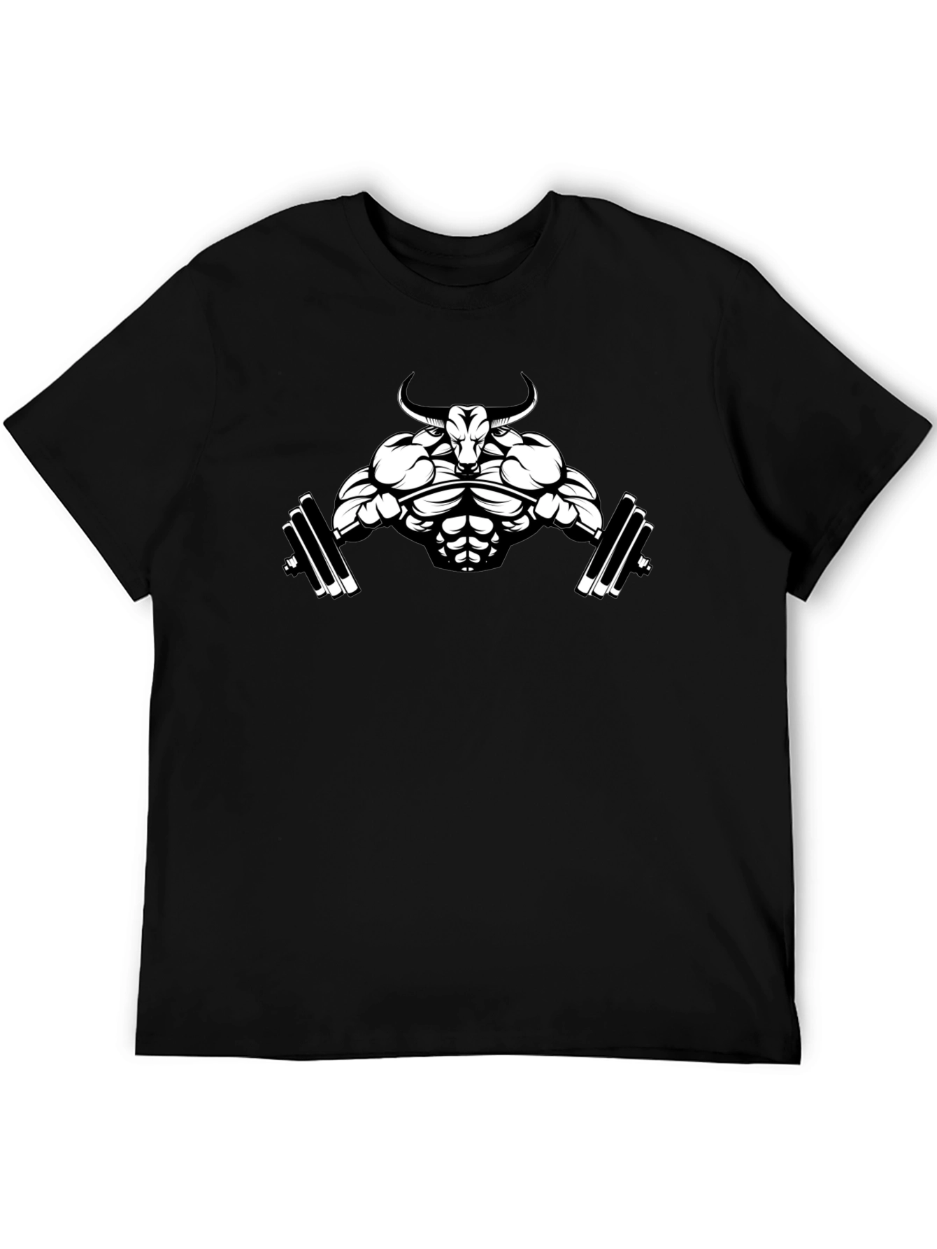 Bull Gym T-Shirt - Black Graphic Tee