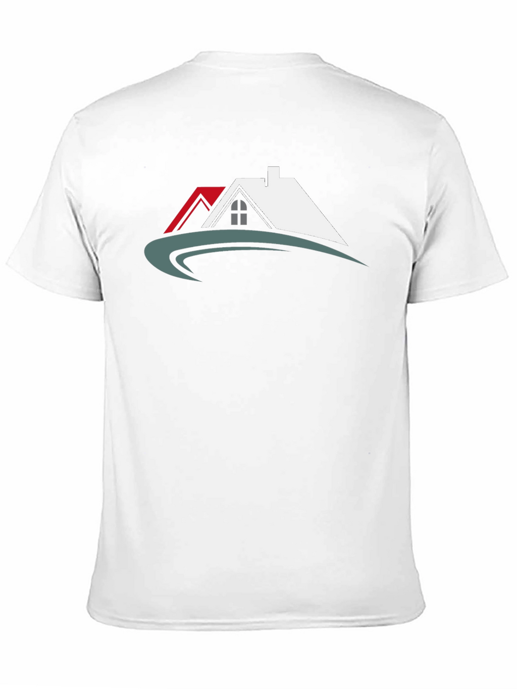Black T-Shirt with House Graphic
