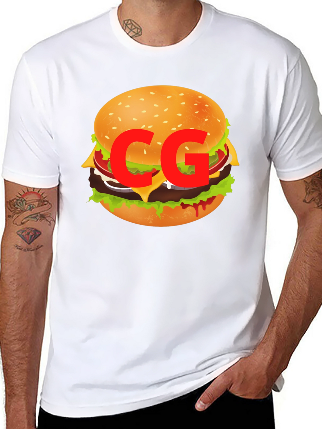 Burger Graphic Tee - Casual Cool