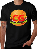 Burger Graphic Tee - Casual Cool