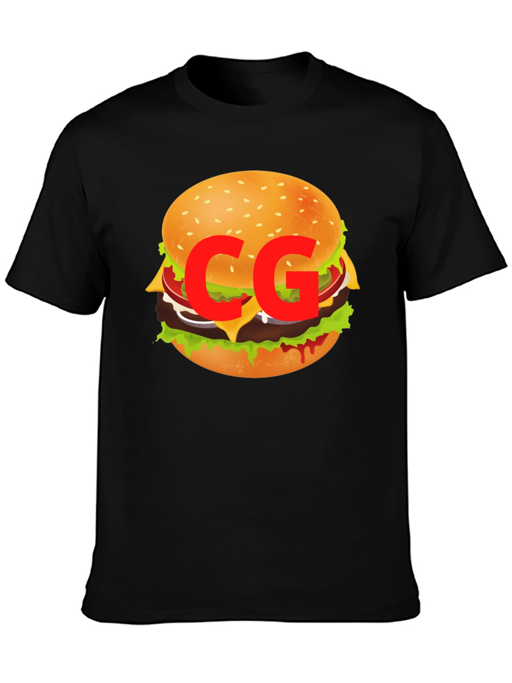Burger Graphic Tee - Casual Cool