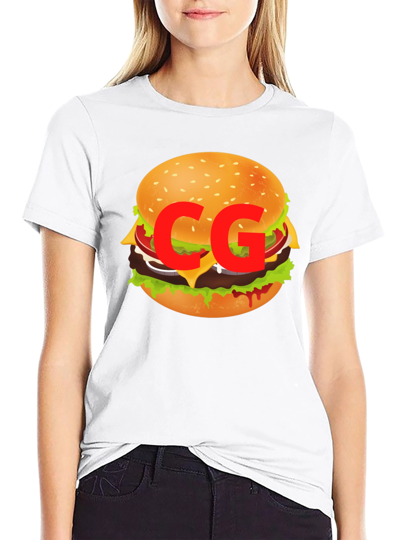 Burger Graphic Tee - Casual Cool