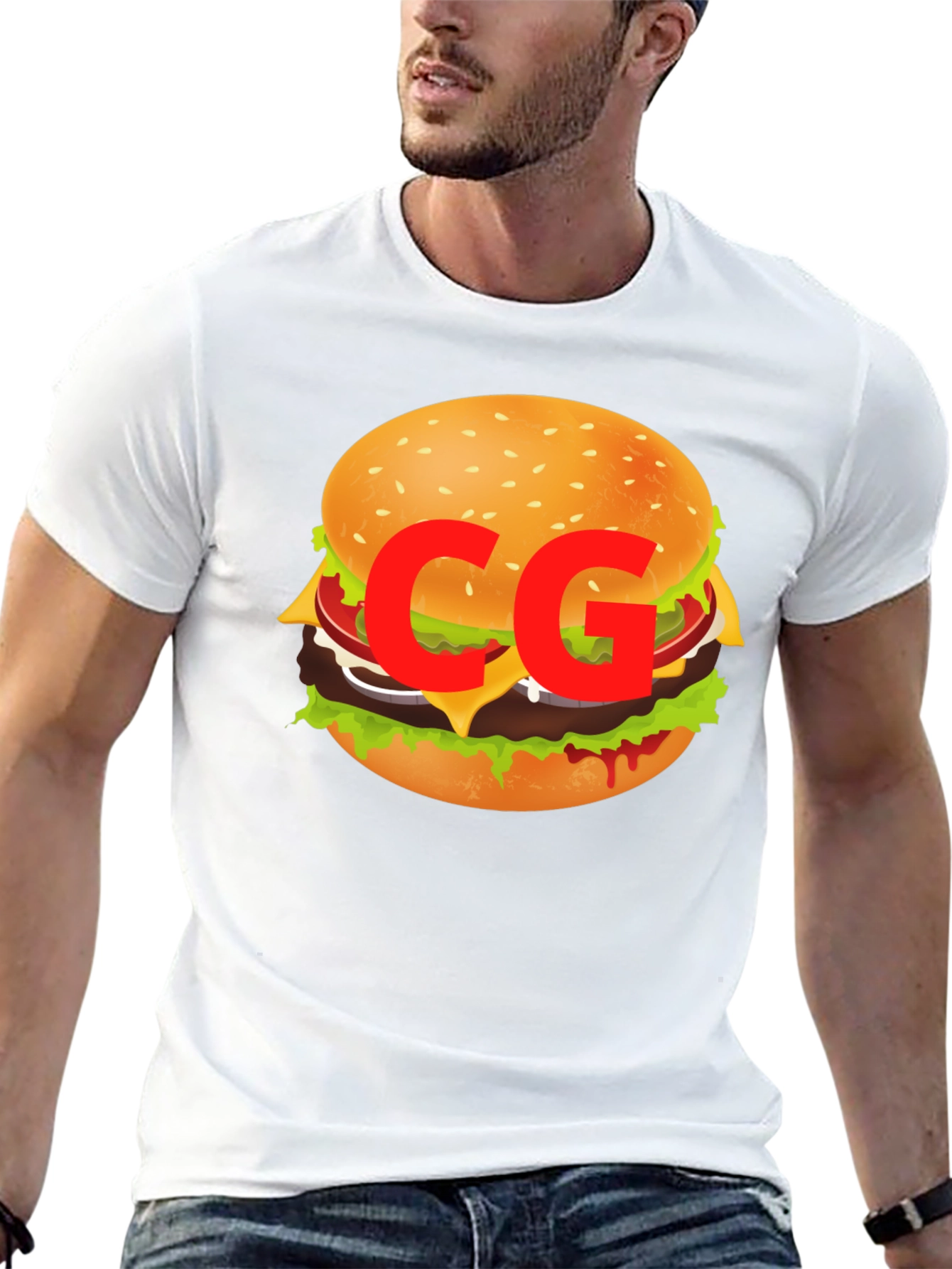 Burger Graphic Tee - Casual Cool