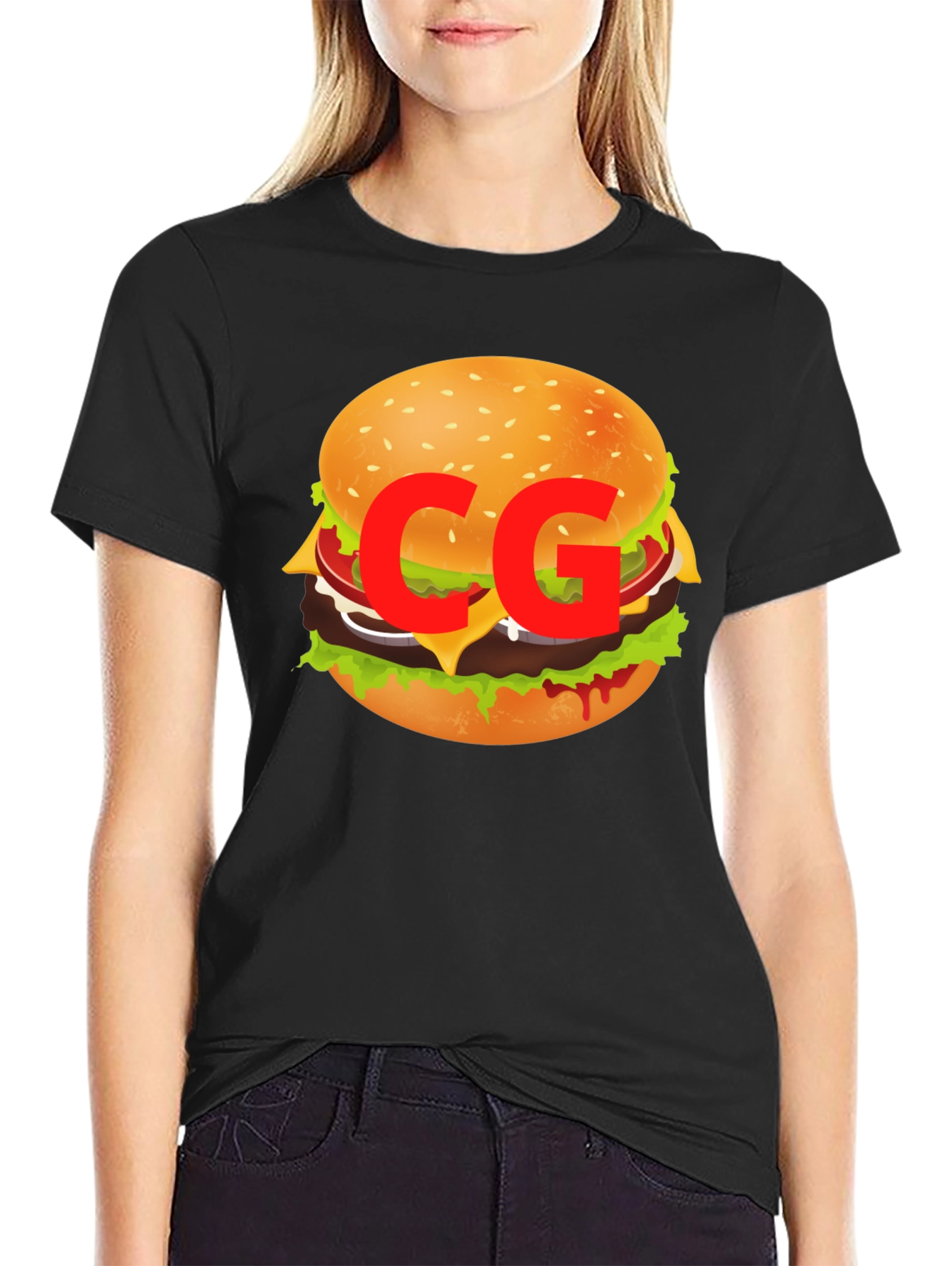 Burger Graphic Tee - Casual Cool