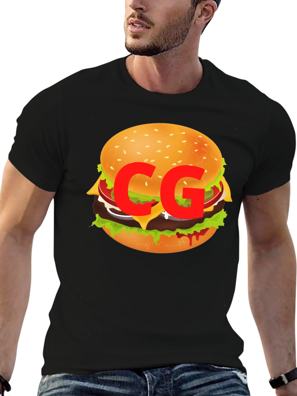 Burger Graphic Tee - Casual Cool