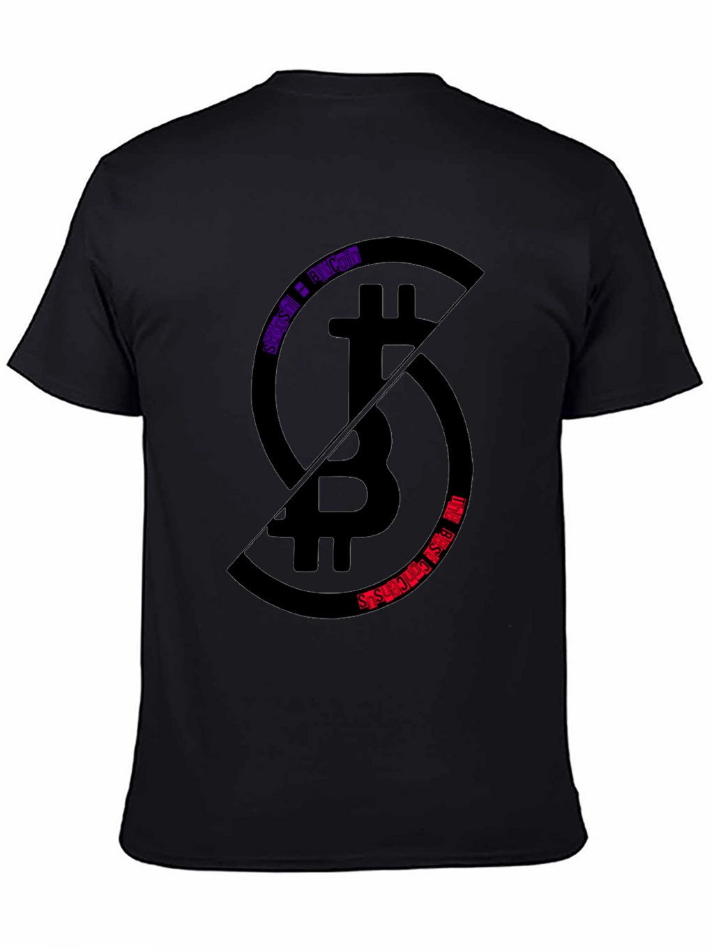 Bitcoin Split T-Shirt - Crypto Enthusiast Tee