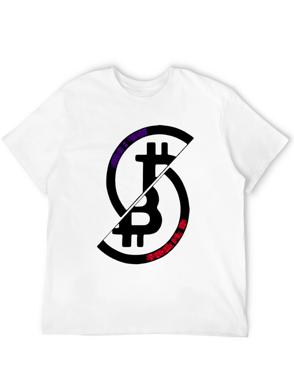 Bitcoin Split T-Shirt - Crypto Enthusiast Tee