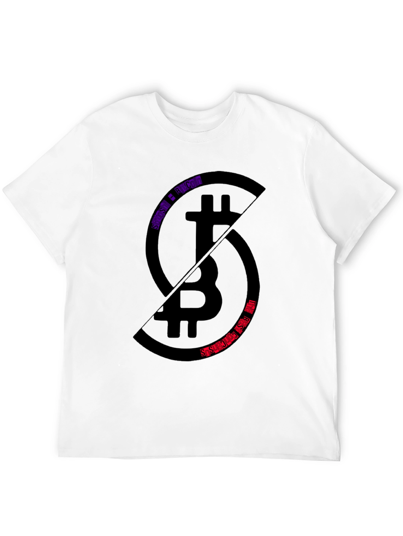 Bitcoin Split T-Shirt - Crypto Enthusiast Tee