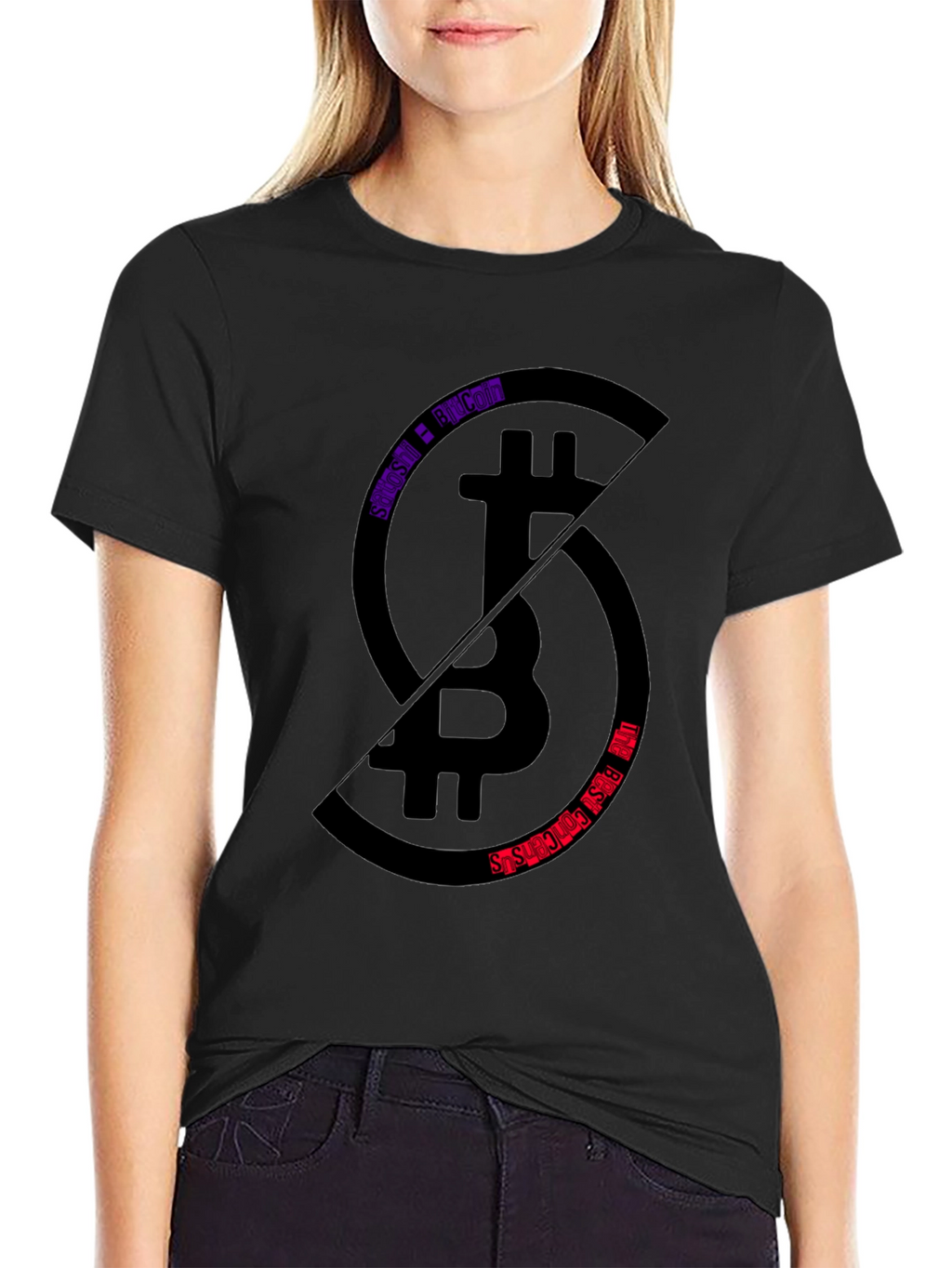 Bitcoin Split T-Shirt - Crypto Enthusiast Tee