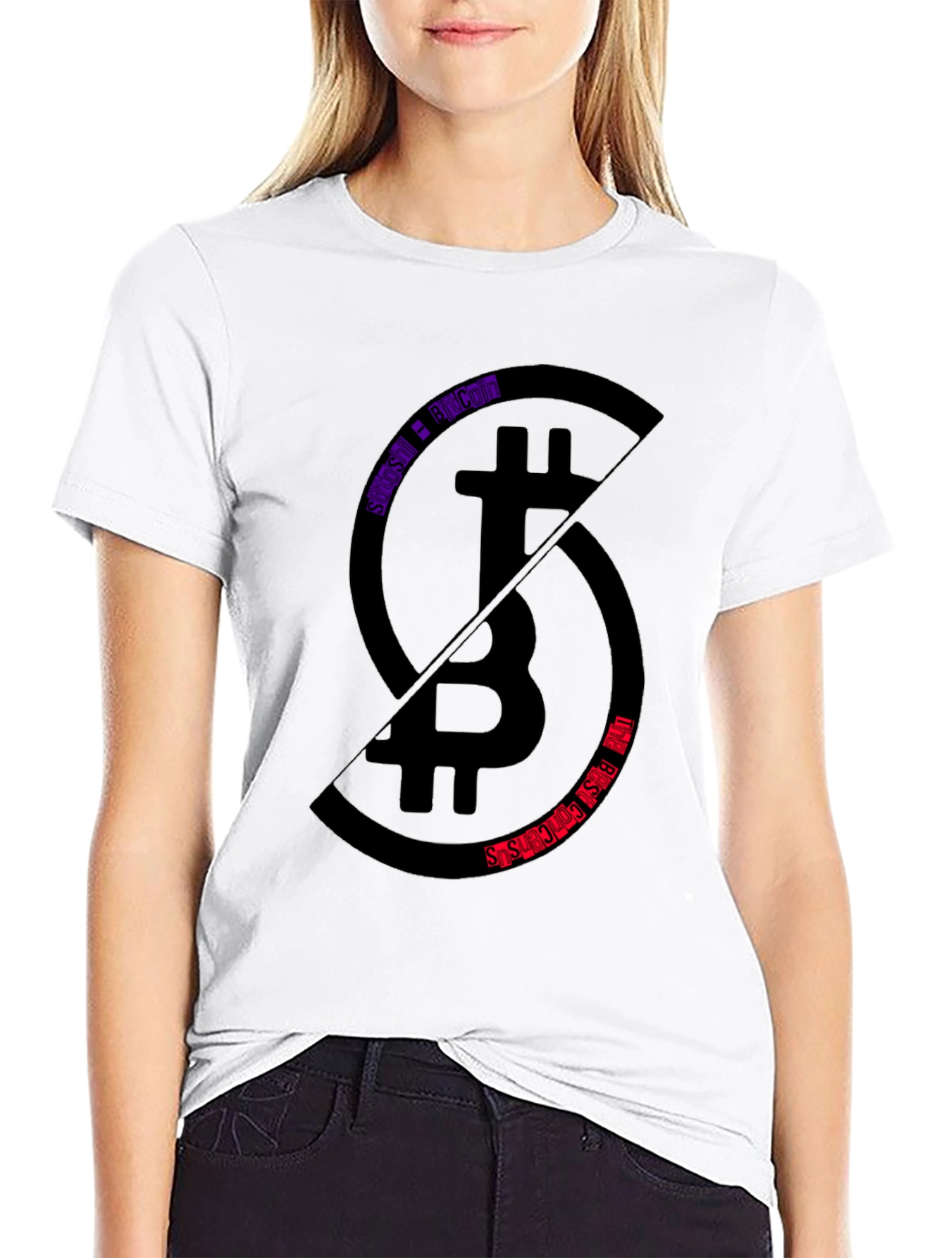 Bitcoin Split T-Shirt - Crypto Enthusiast Tee