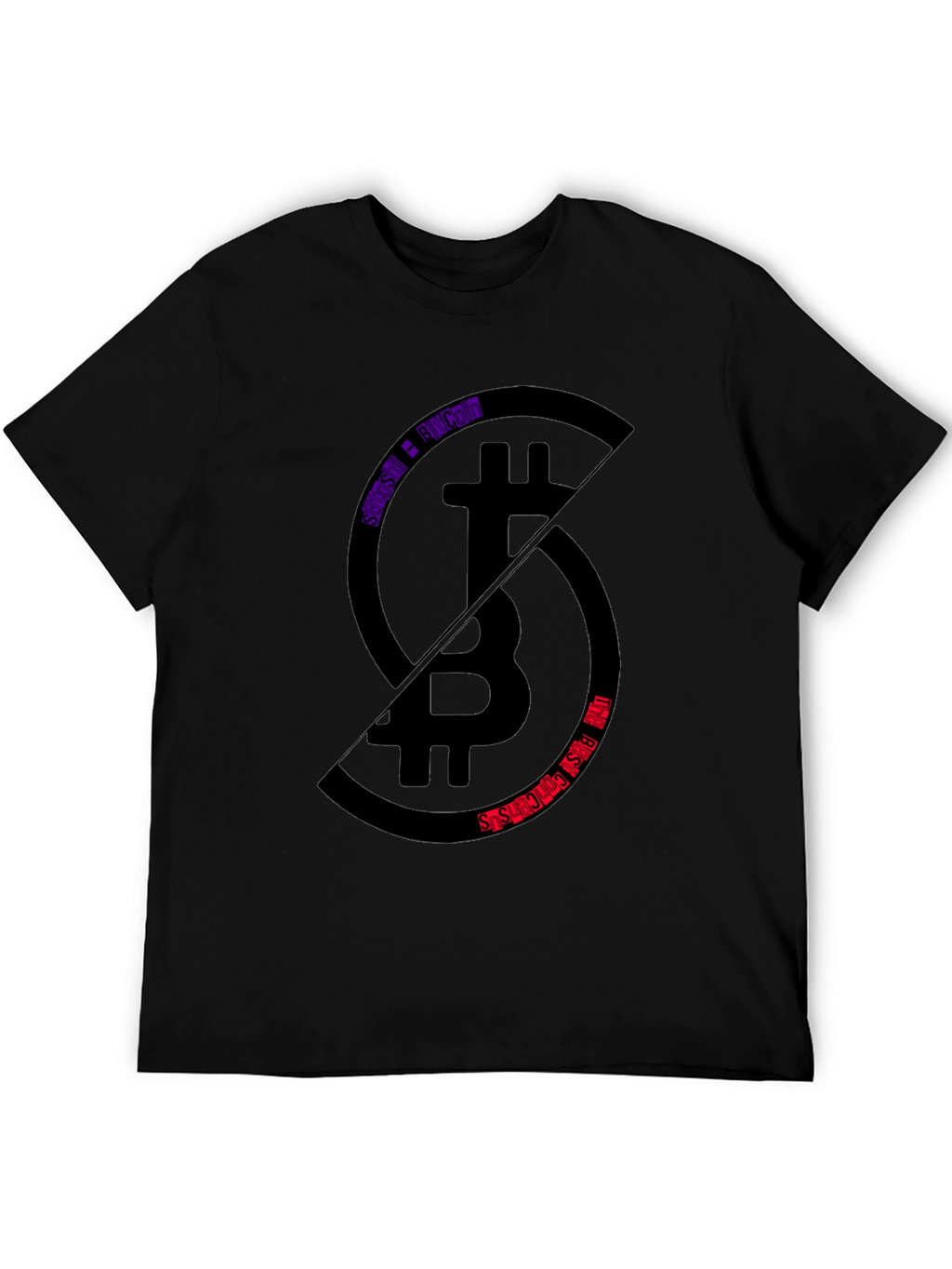 Bitcoin Split T-Shirt - Crypto Enthusiast Tee