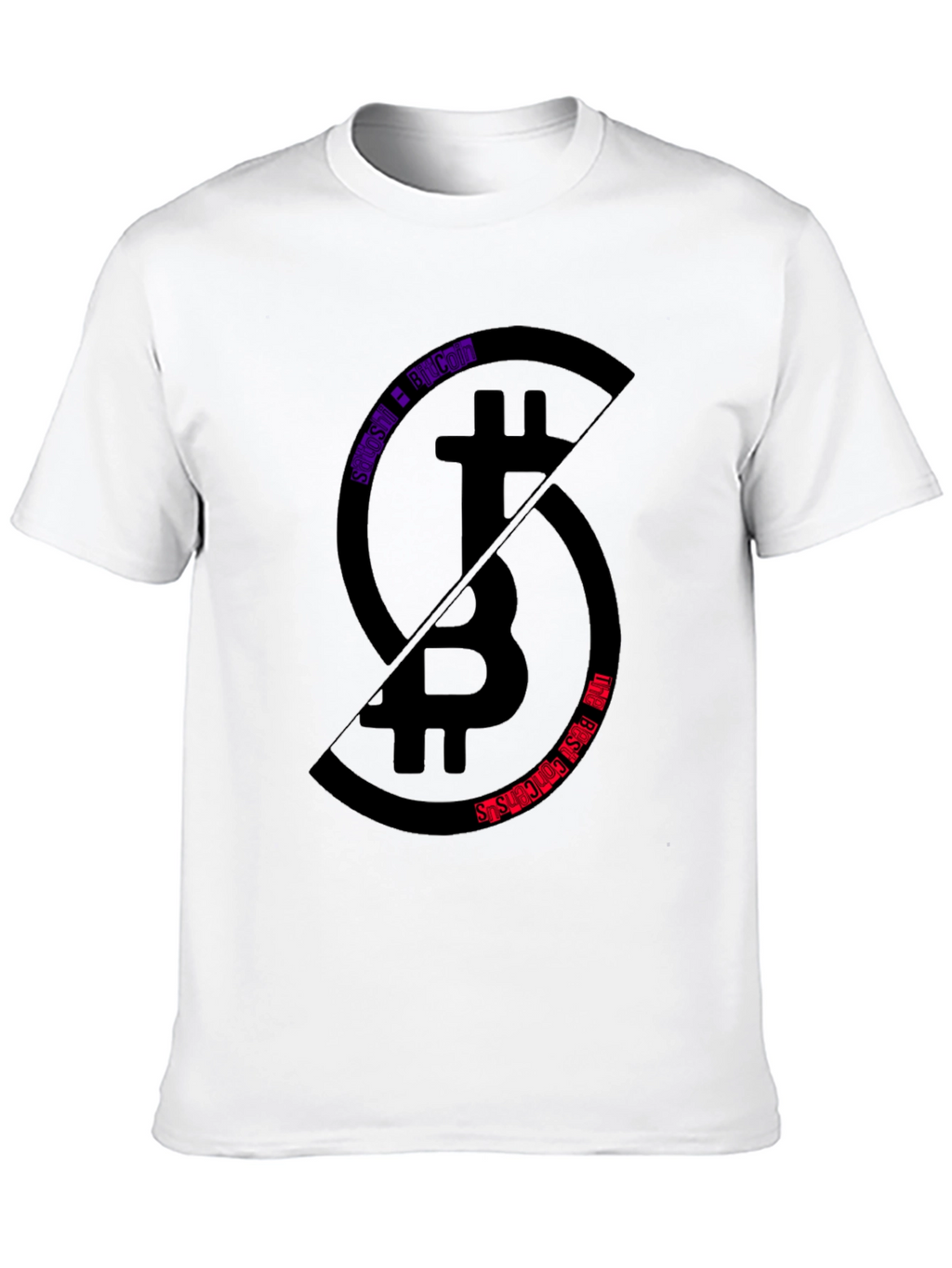 Bitcoin Split T-Shirt - Crypto Enthusiast Tee