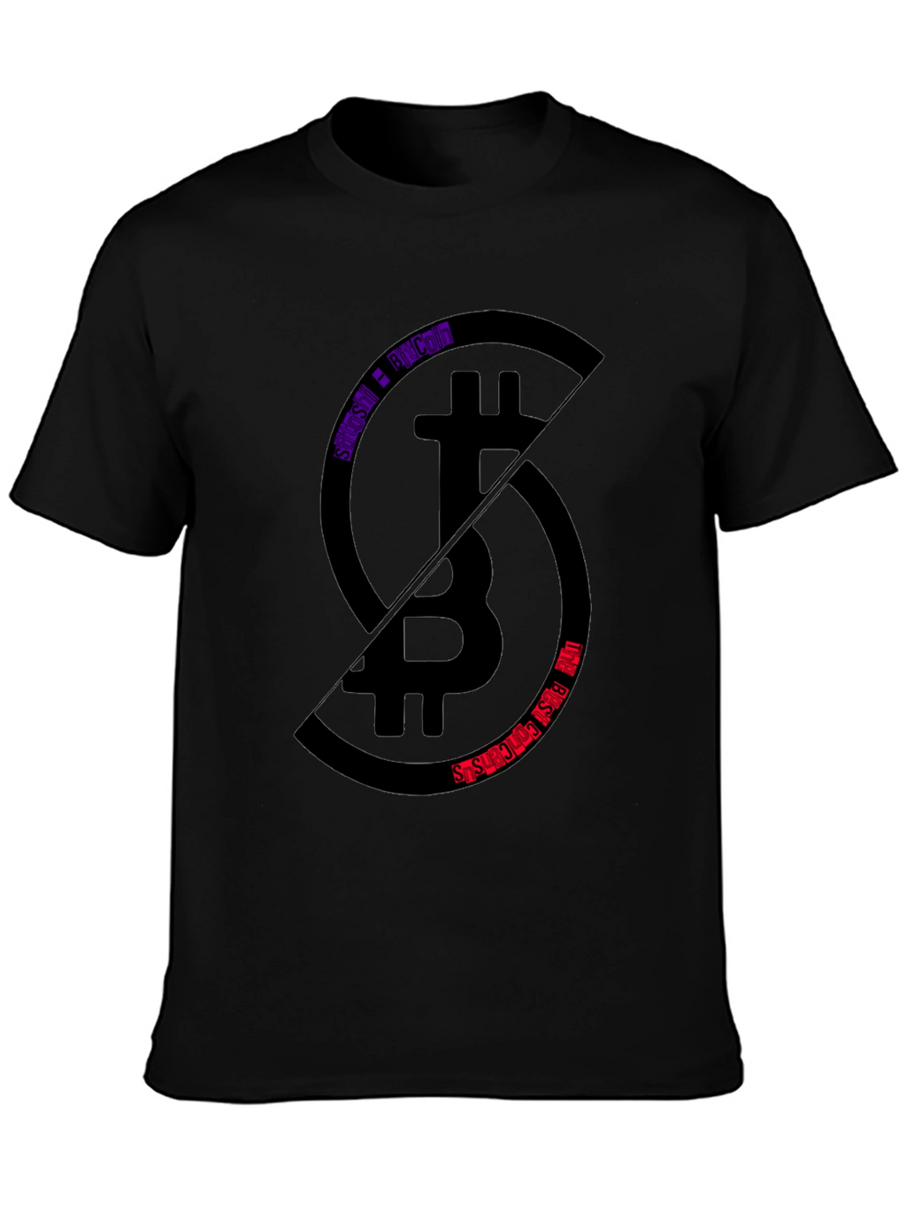 Bitcoin Split T-Shirt - Crypto Enthusiast Tee
