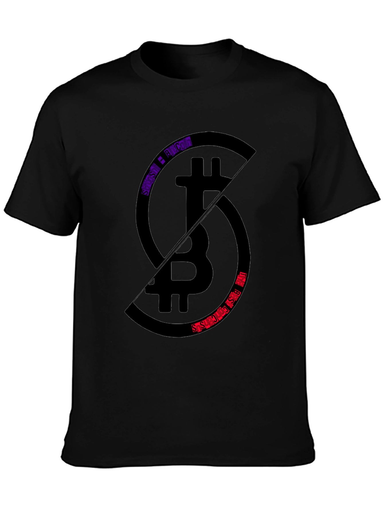 Bitcoin Split T-Shirt - Crypto Enthusiast Tee