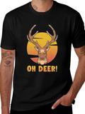 Oh Deer! Graphic Print T-Shirt