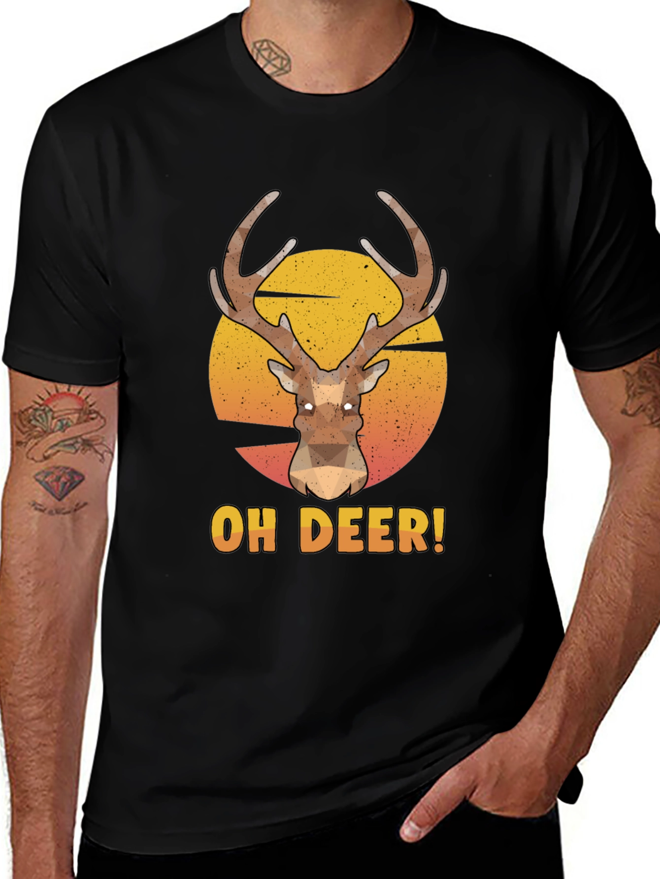 Oh Deer! Graphic Print T-Shirt