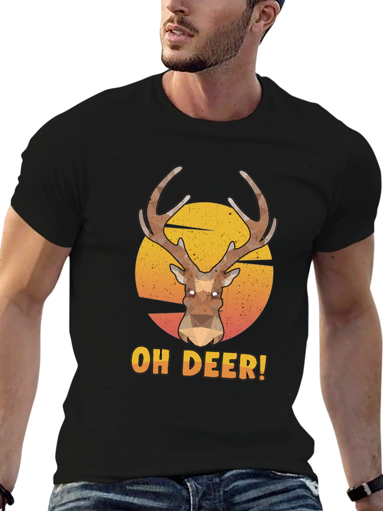 Oh Deer! Graphic Print T-Shirt