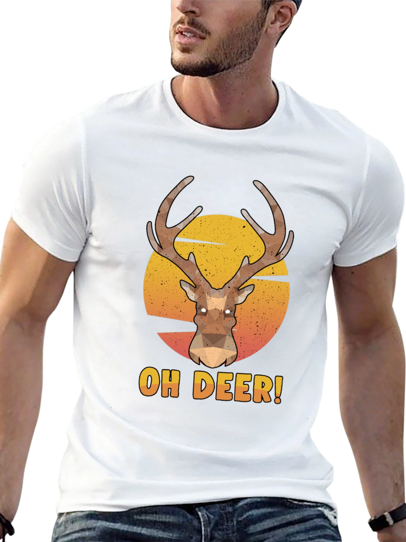 Oh Deer! Graphic Print T-Shirt