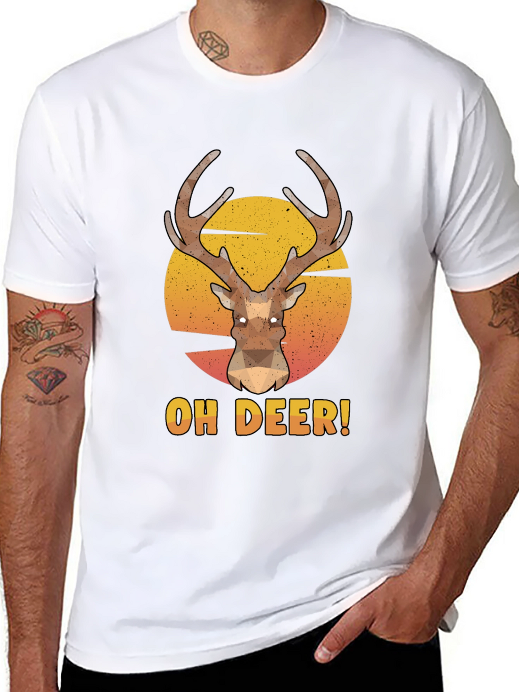 Oh Deer! Graphic Print T-Shirt