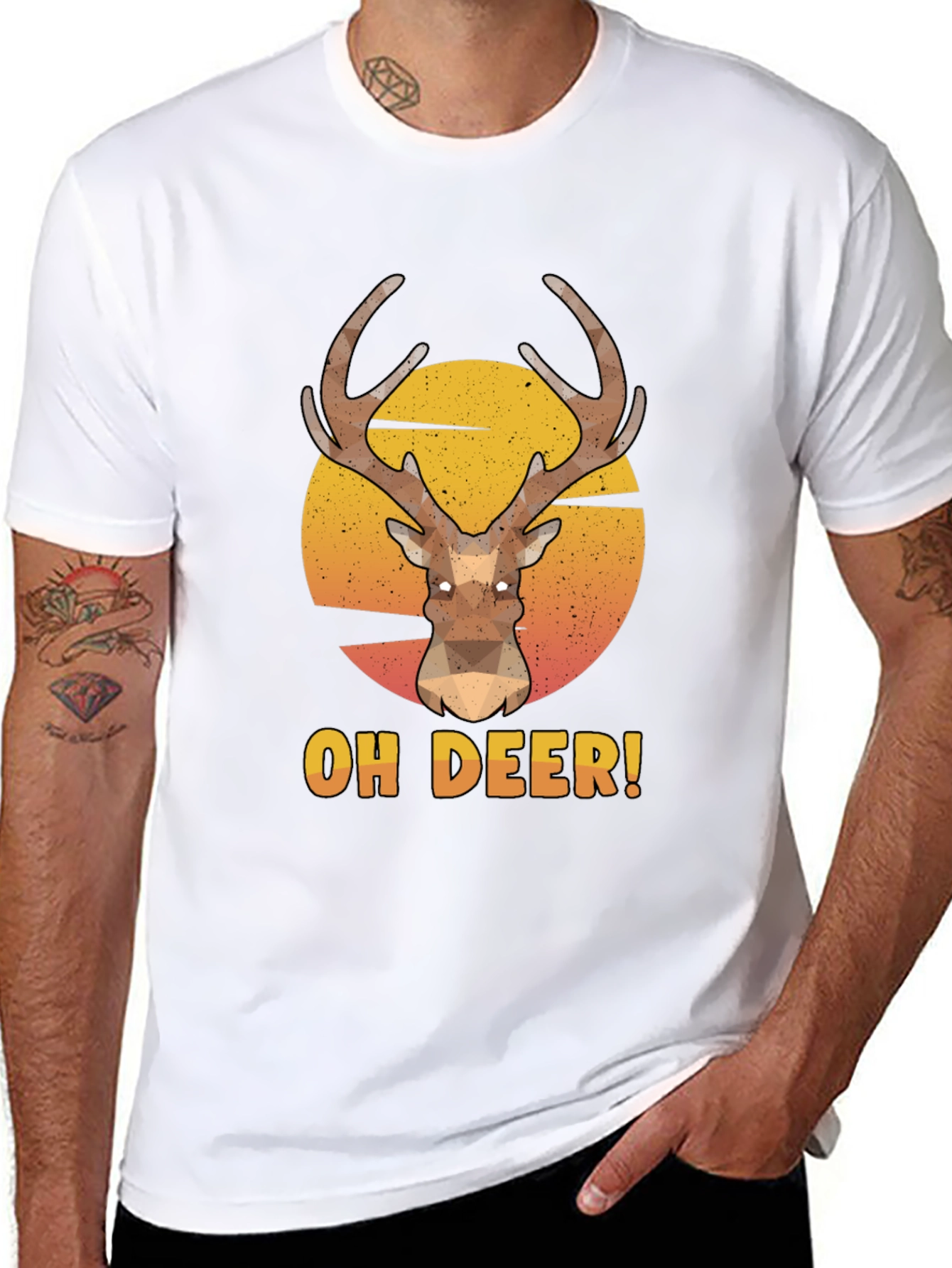 Oh Deer! Graphic Print T-Shirt