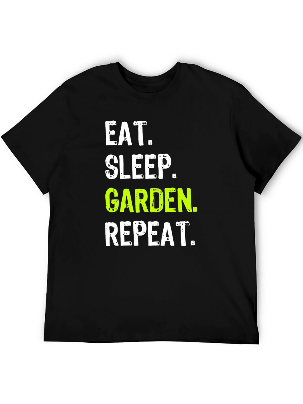 Eat Sleep Garden Repeat Black Graphic T-Shirt