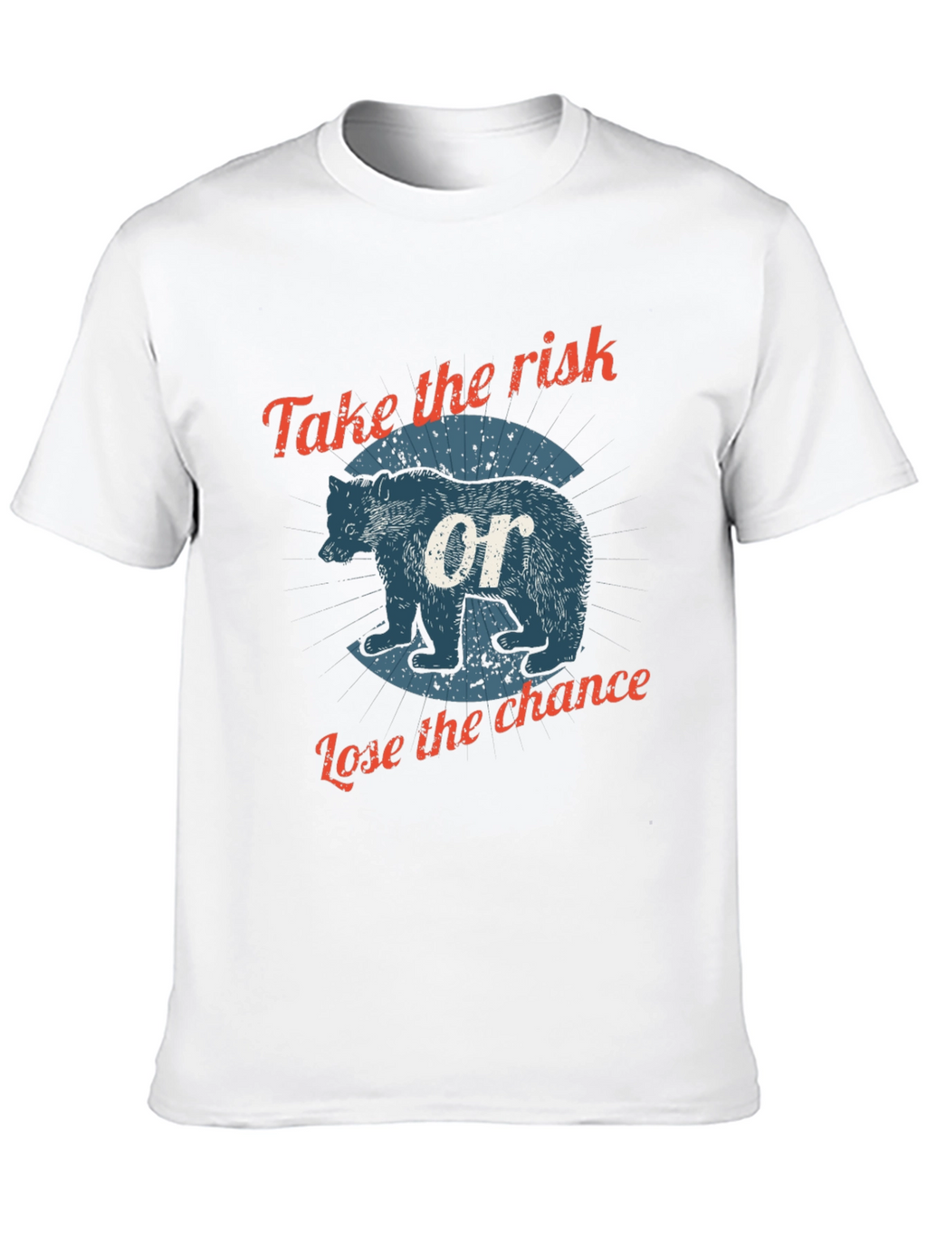 Risk & Chance Bear Graphic Tee - Black