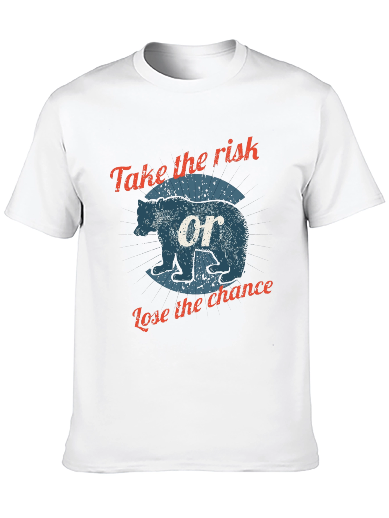 Risk & Chance Bear Graphic Tee - Black