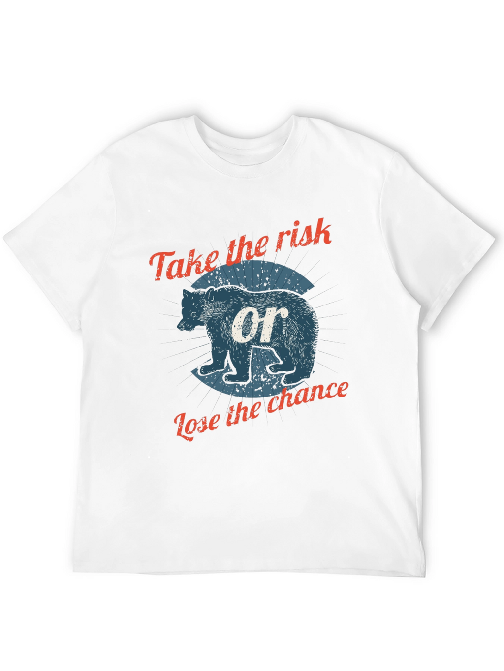 Risk & Chance Bear Graphic Tee - Black