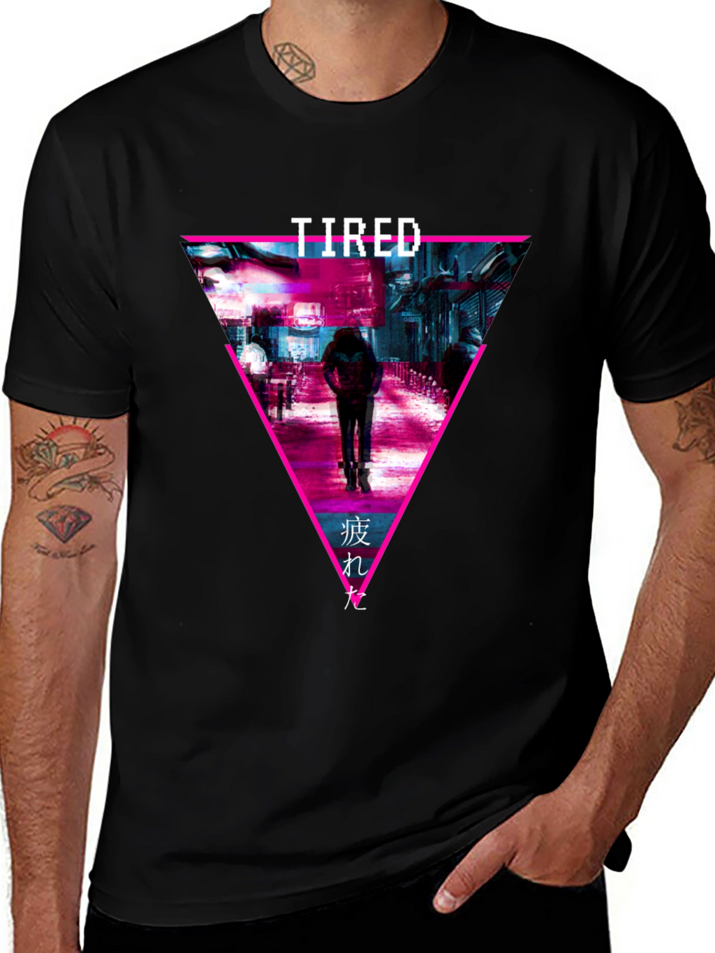 Tired Aesthetic Graphic Tee - Black Unisex Shirt