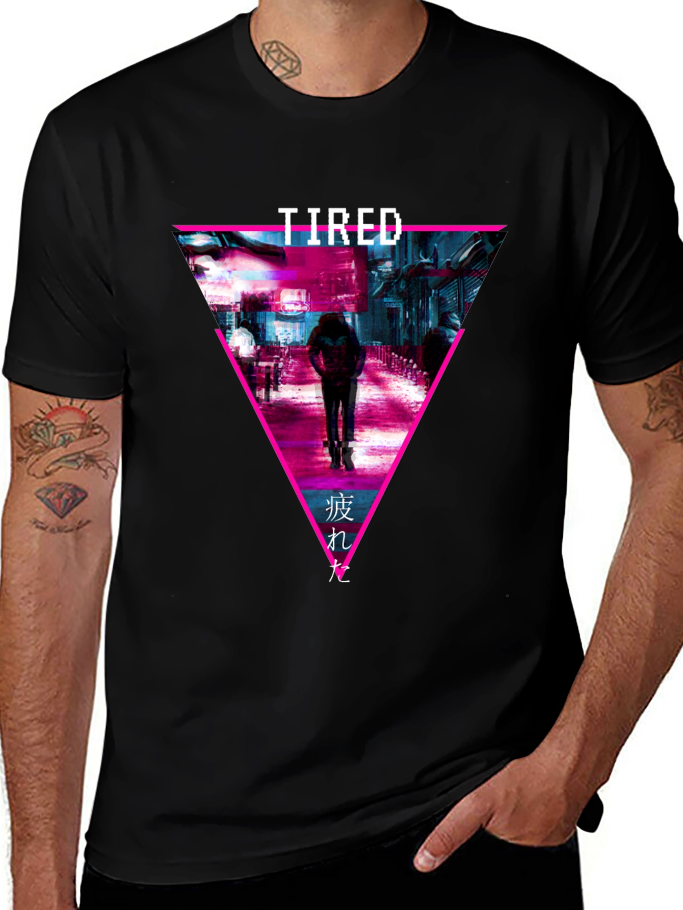 Tired Aesthetic Graphic Tee - Black Unisex Shirt