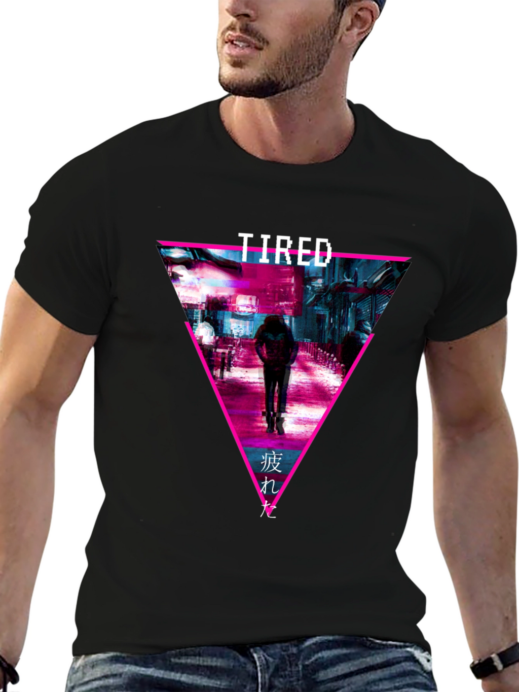 Tired Aesthetic Graphic Tee - Black Unisex Shirt