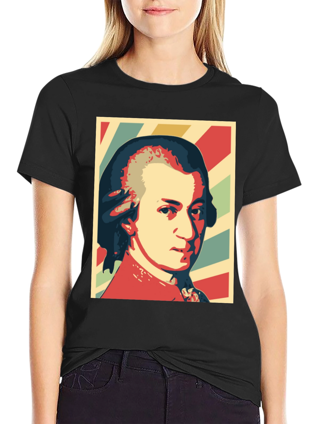 Mozart Portrait Graphic T-Shirt
