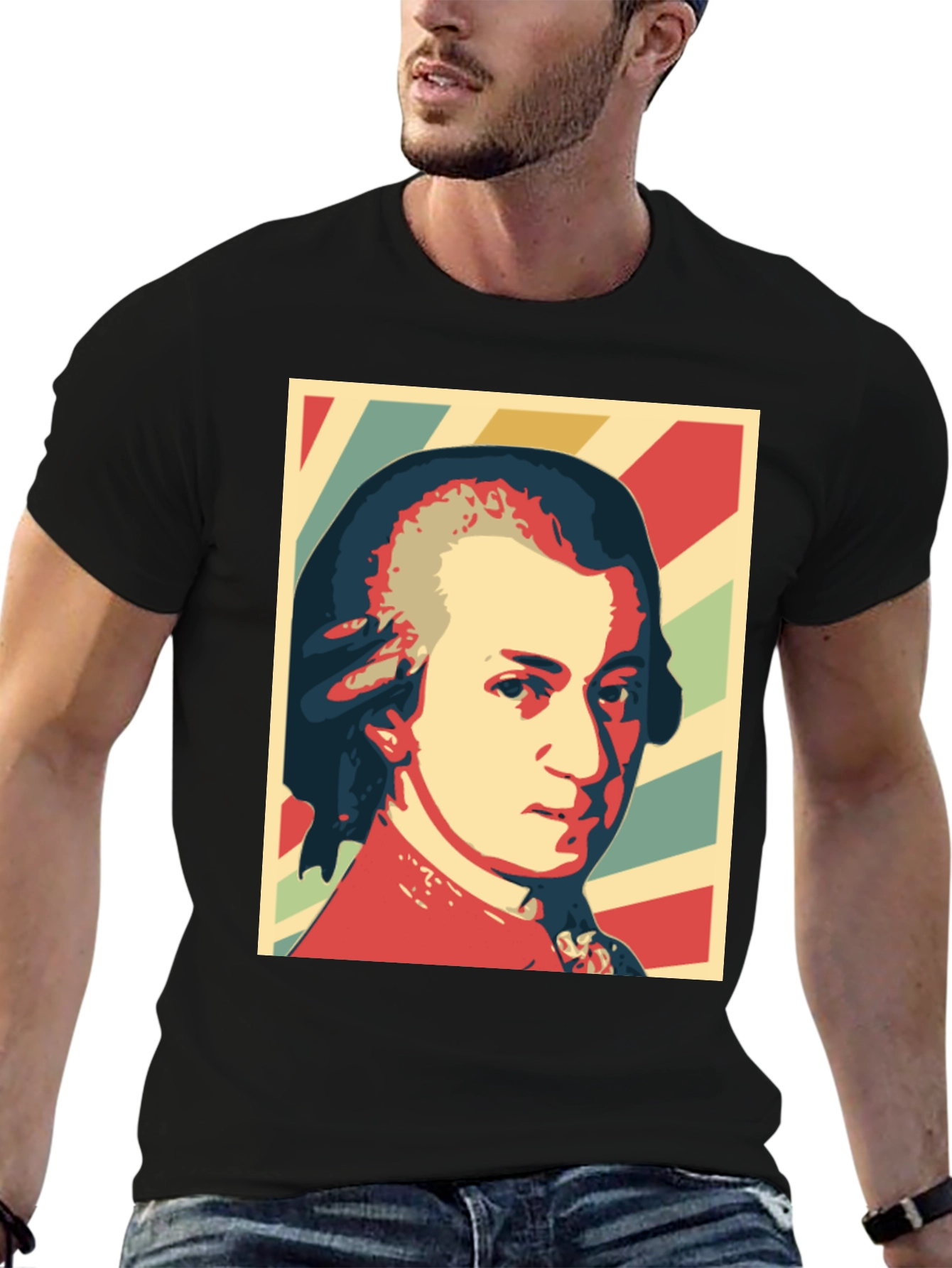 Mozart Portrait Graphic T-Shirt