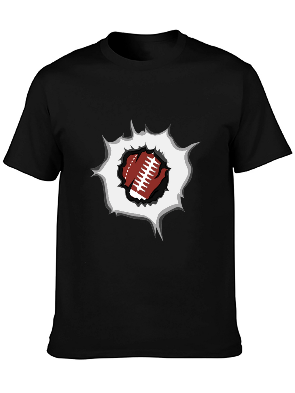 Football Rip T-Shirt - Sports Fan Tee