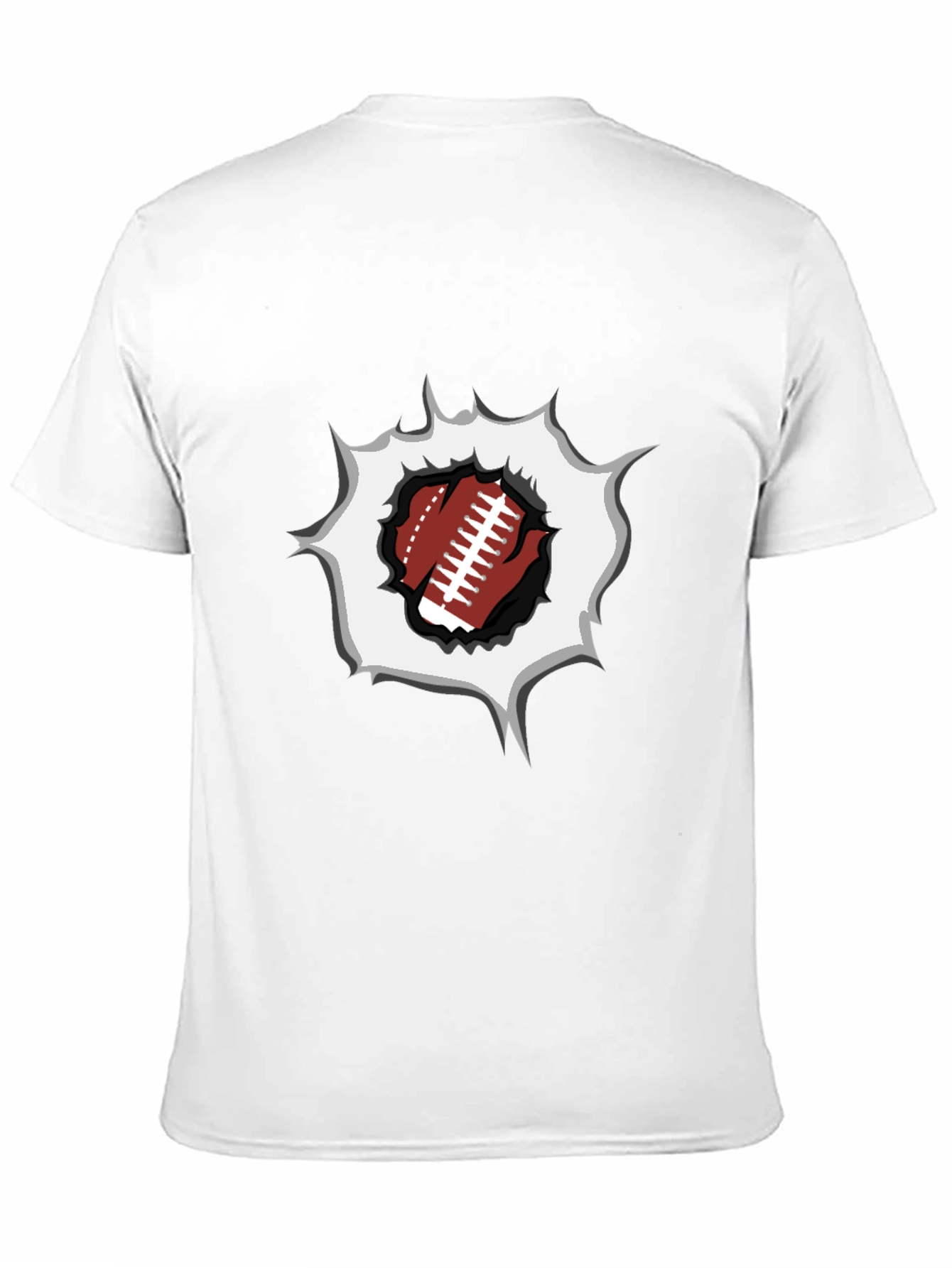 Football Rip T-Shirt - Sports Fan Tee