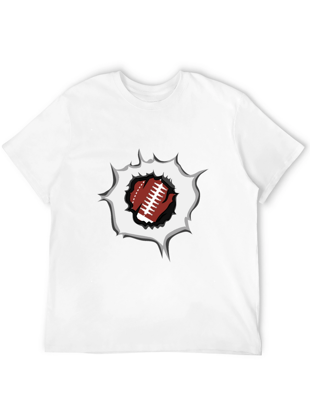 Football Rip T-Shirt - Sports Fan Tee