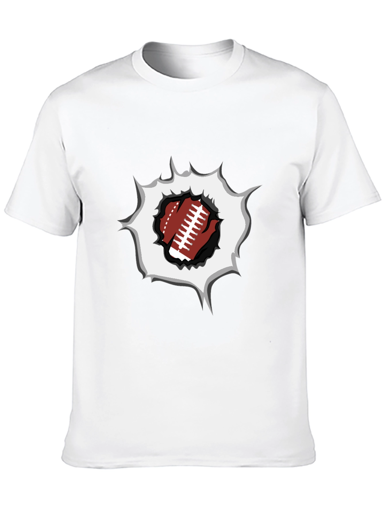 Football Rip T-Shirt - Sports Fan Tee