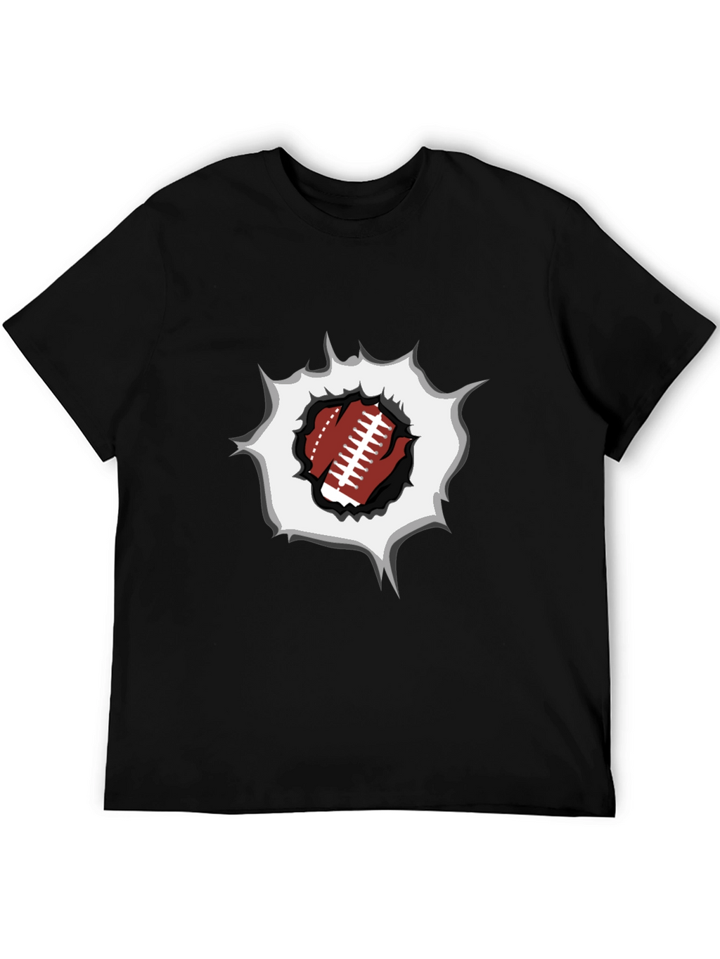 Football Rip T-Shirt - Sports Fan Tee