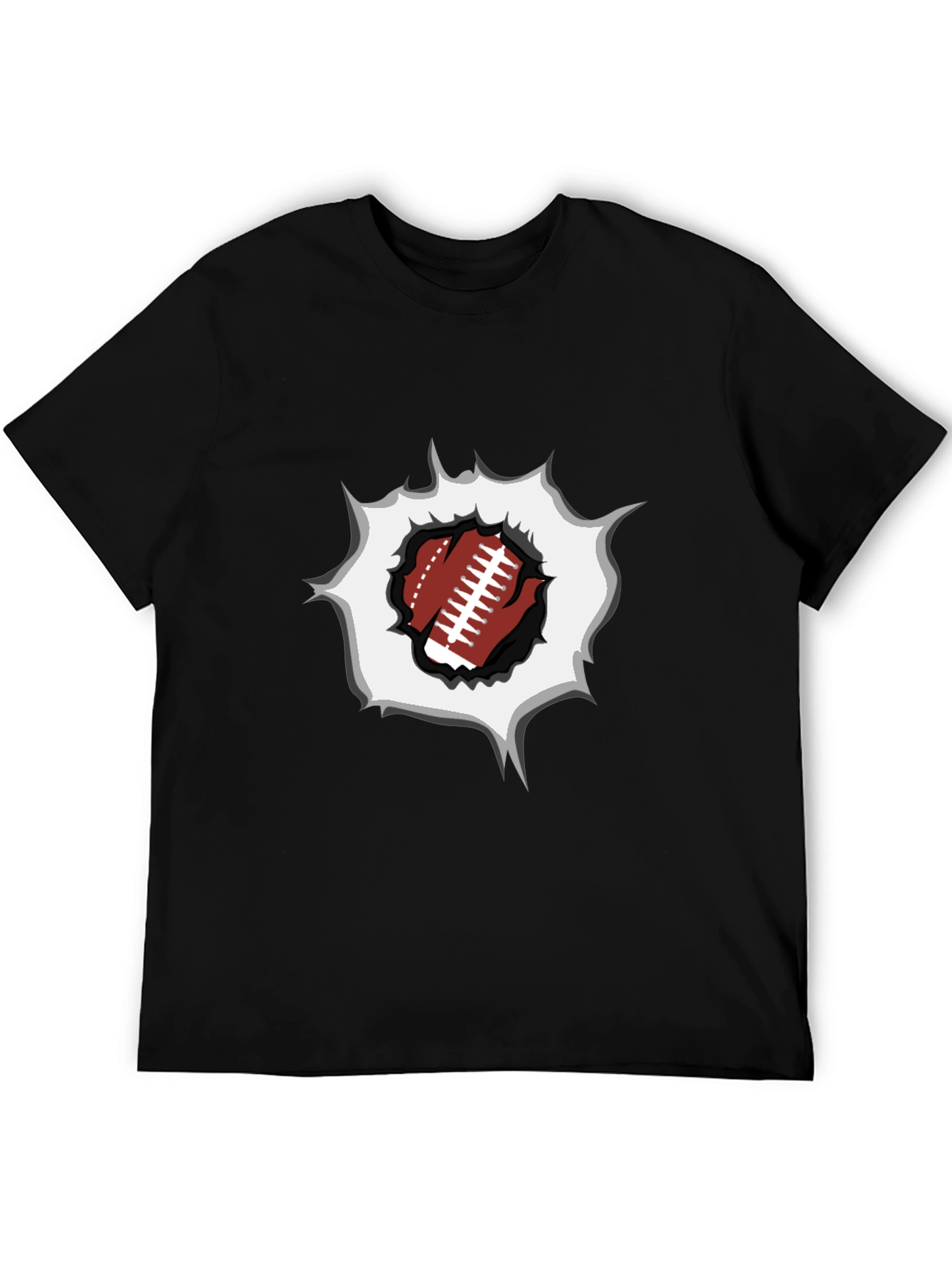 Football Rip T-Shirt - Sports Fan Tee